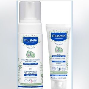New Mustela Cradle Cap Fragrance-Free Baby Shampoo & Cream for Baby & Newborn